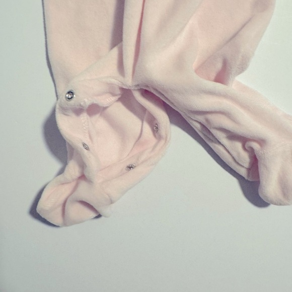 Rock a Bye Baby Pink Easter Bunny Smocked One Piece Size 0-3M - Picture 3 of 4